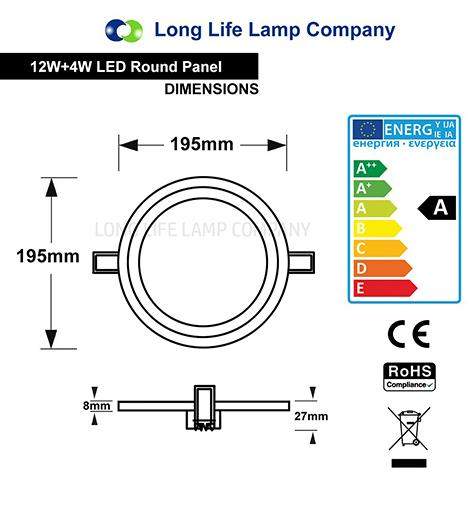 48w LED Ceiling Panel 6500K Pure White 600x600 Energy Rating A+