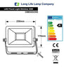 30w Outdoor LED Floodlight White Body IP65 Cool White 6000k SL30W