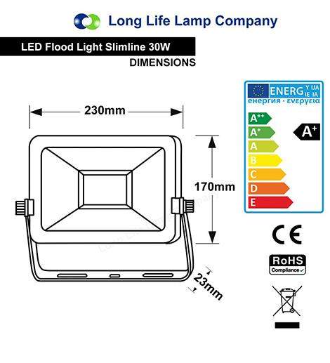 30w Outdoor LED Floodlight White Body IP65 Cool White 6000k SL30W