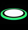 18w Recessed Ceiling LED Round Panel Green 242mm