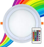 18w RGB Round LED Ceiling Panel with 6w Colour Changing Ring Remote Controlled