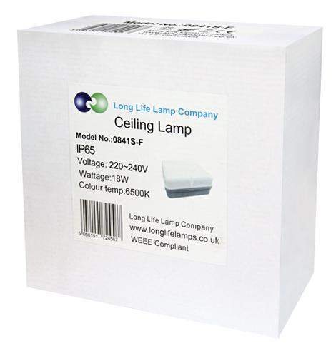 Square 18w LED Ceiling Light Flush Mount IP65 6500k Bulkhead - PanelHut Free Delivery on all orders