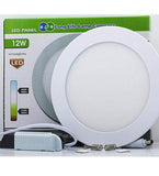 12w LED Round Ceiling Panel 6500k Cool White Energy Rating A+