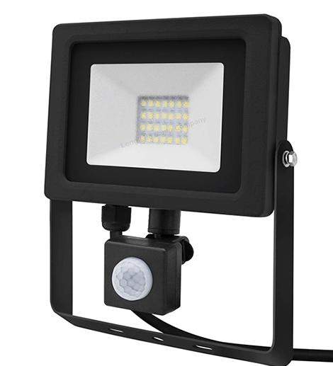20w Outdoor LED PIR Floodlight IP65 Waterproof Cool White 6000k
